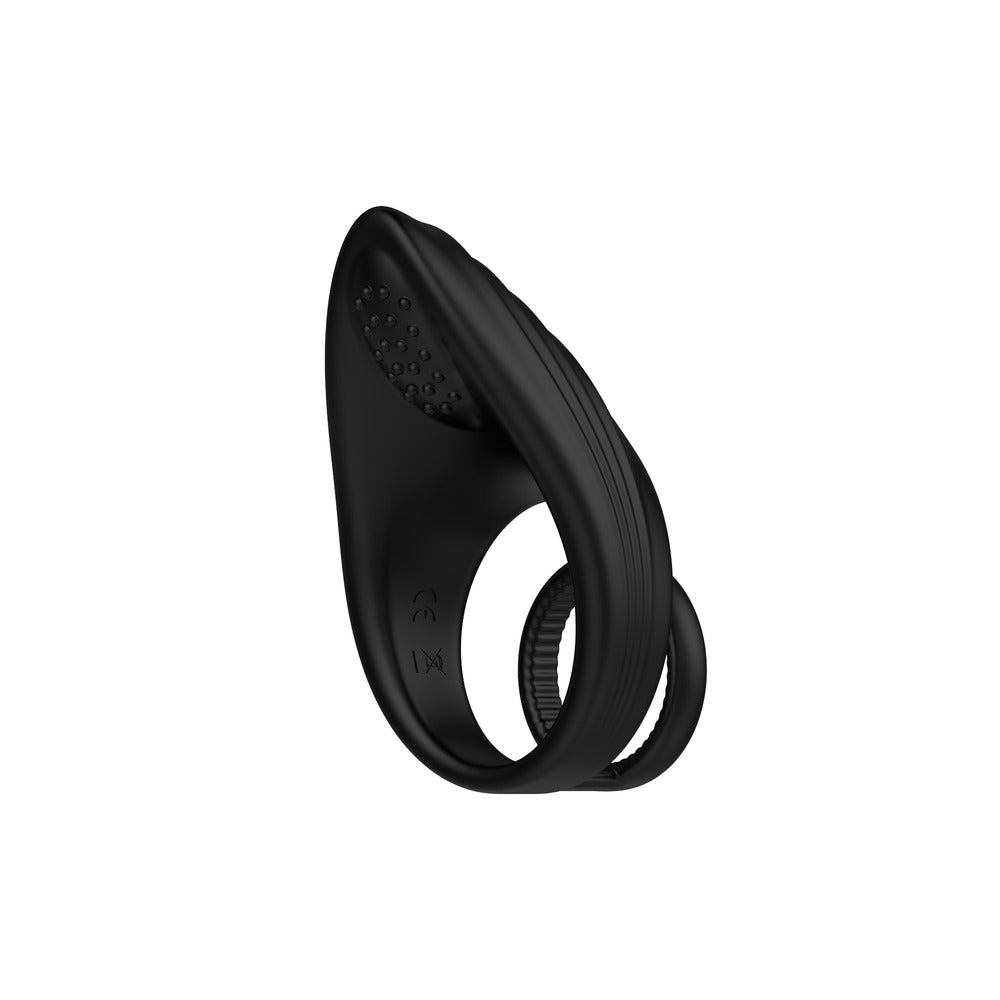 Nexus Black Silicone Enhance Vibrating Cock and Ball Ring