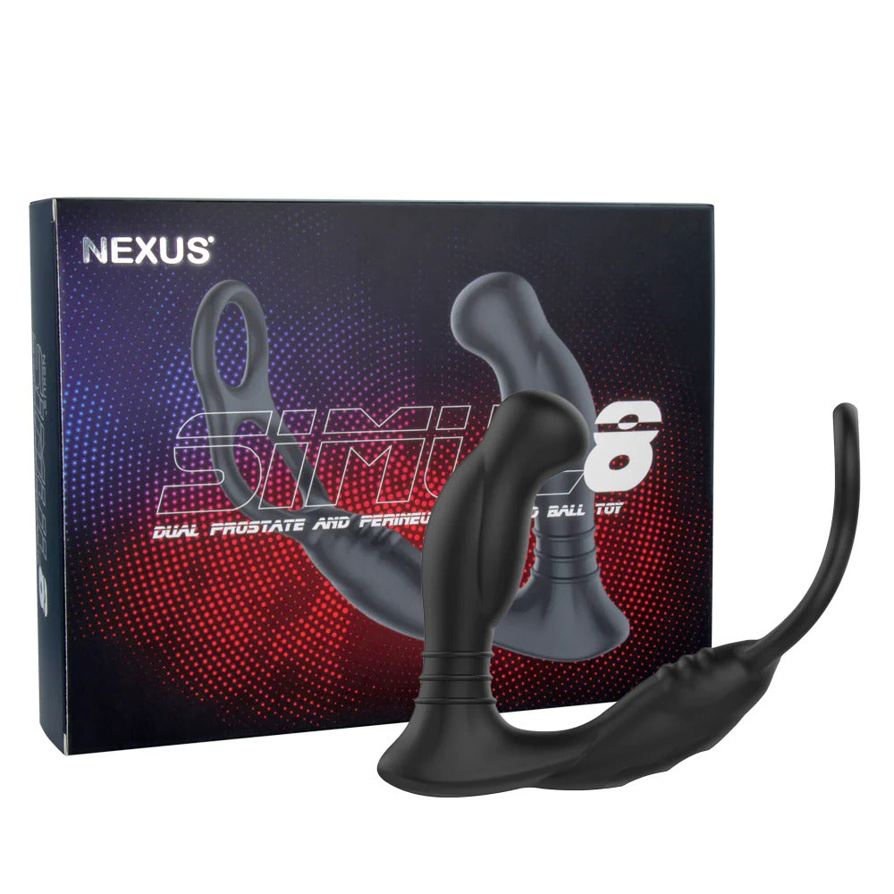 Nexus Black Simul8 Dual Prostate and Perineum Vibrator
