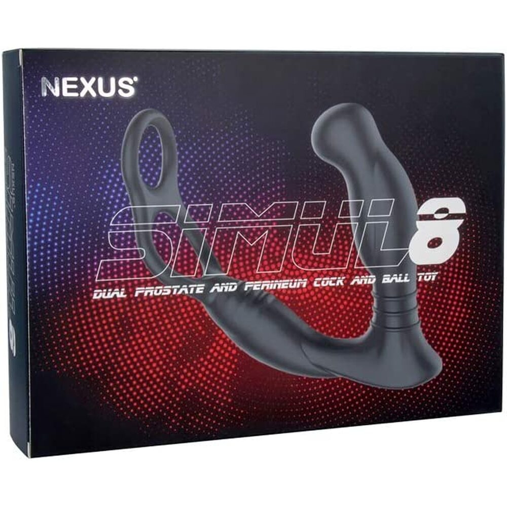 Nexus Black Simul8 Dual Prostate and Perineum Vibrator
