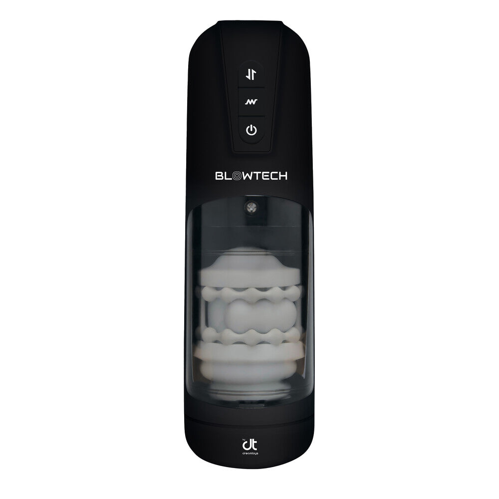 Blowtech Black Auto Stroker Machine with Powerful Vibration