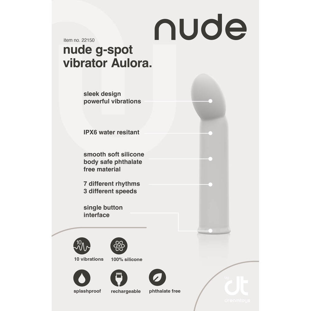 Nude Pink Aulora Mini G-Spot Vibrator with 10 Settings