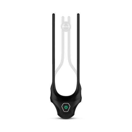 Nexus Black Adjustable Lasso Cockring with Vibrating Modes