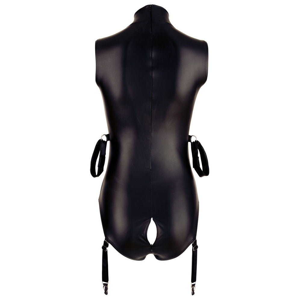 Cottelli Matte Black Bondage Body with Adjustable Straps