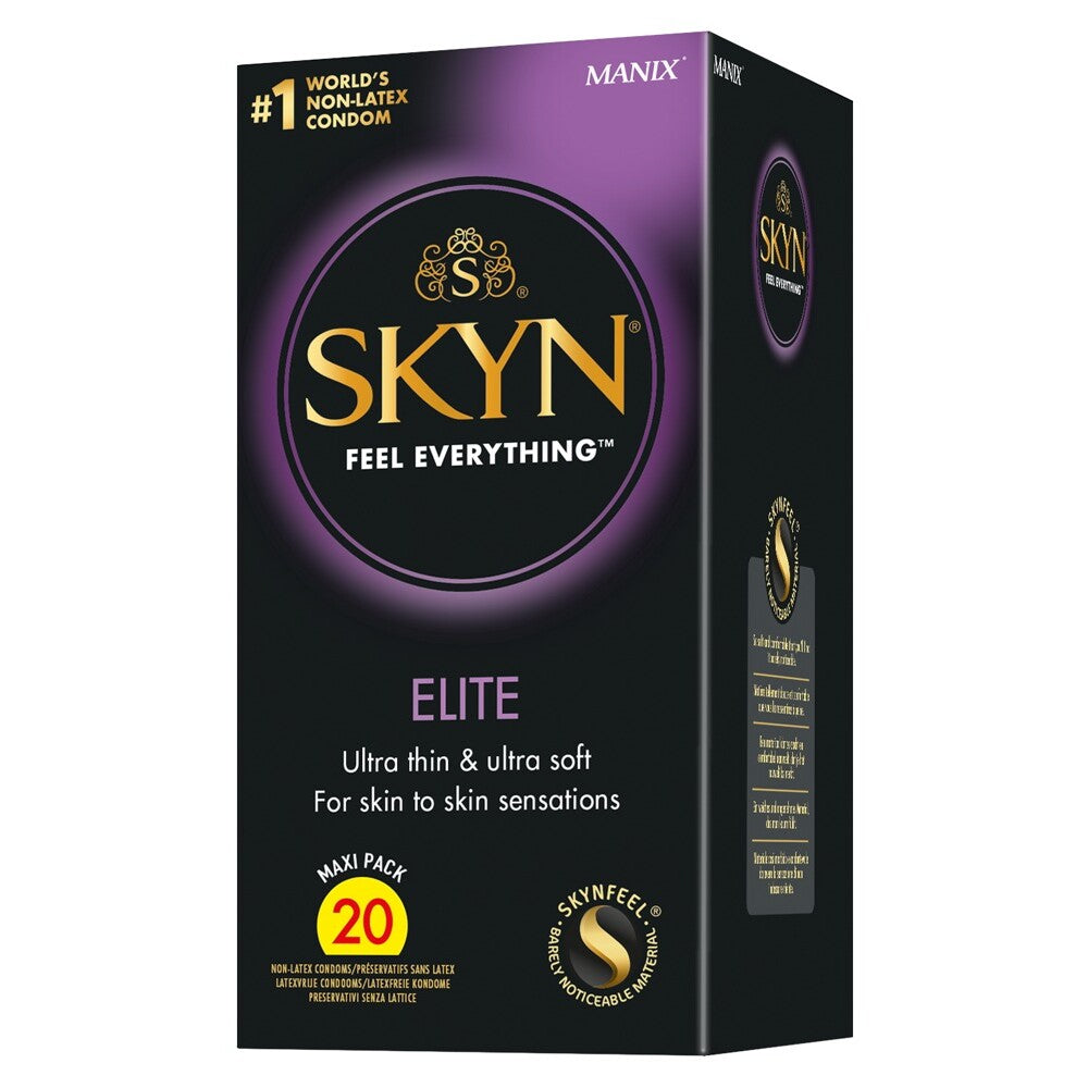 SKYN Clear Ultra-Thin Latex Free Condoms Elite 20 Pack