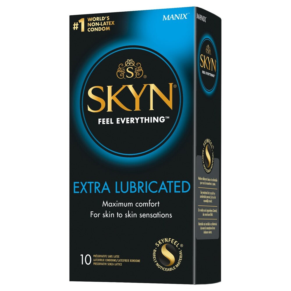 SKYN Transparent Extra Lubricated Latex Free Condoms 10 Pack