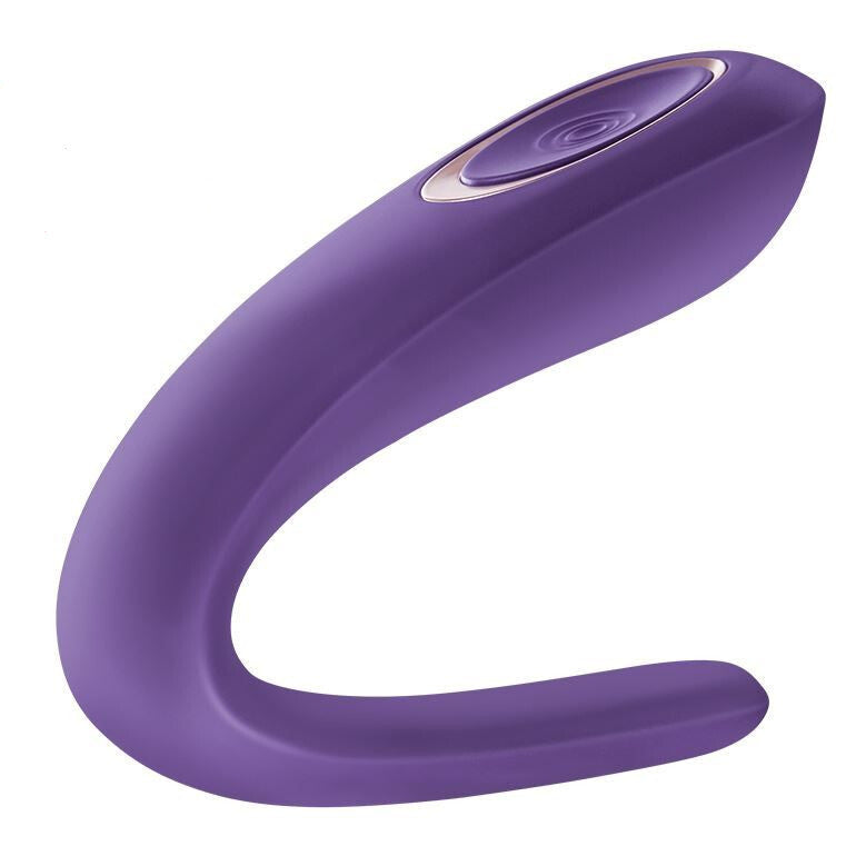 Satisfyer Aqua Blue Partner Couples Vibrator with Dual Stimulation