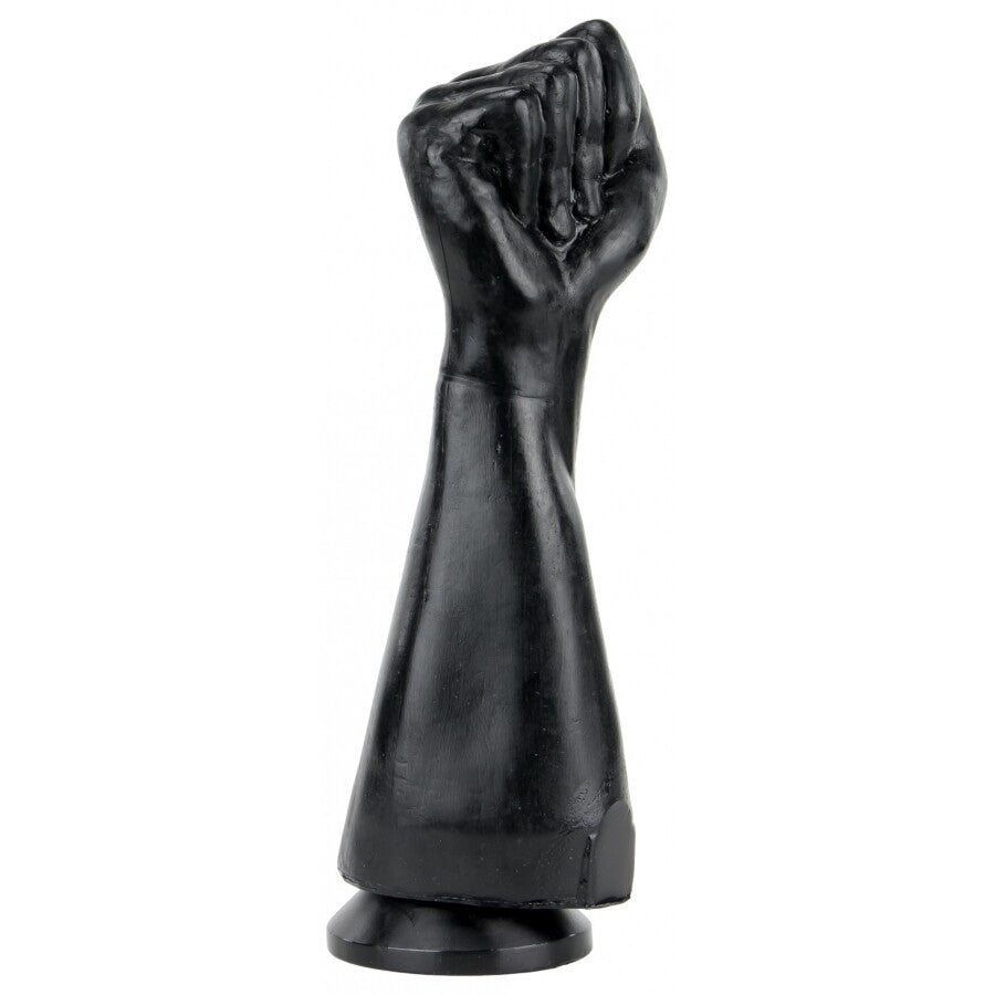 FIST IMPACT Black Realistic Forearm and Fist Dildo