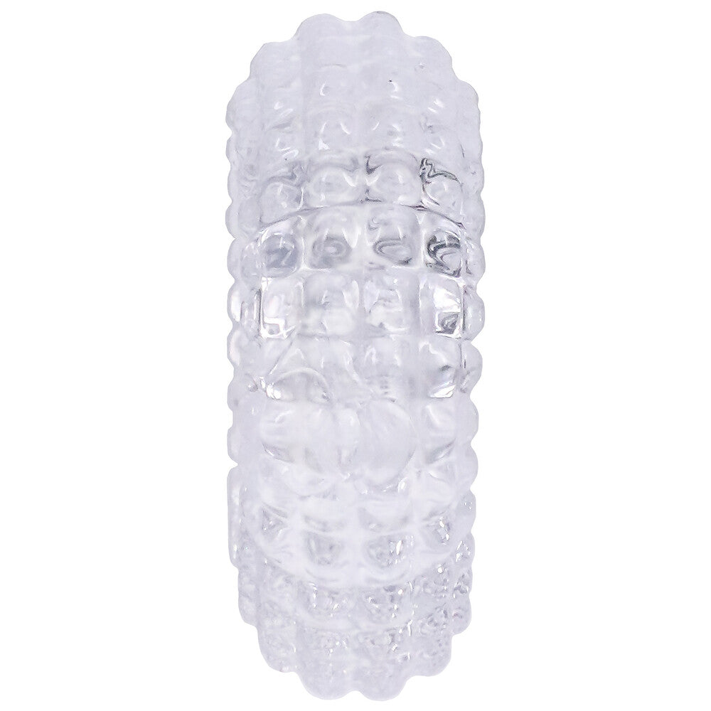 PleasurePro Black Radial Cock Ring with Texture