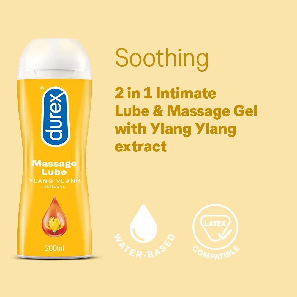 Durex Ylang Ylang Sensual Massage Lube Water-Based 200ml