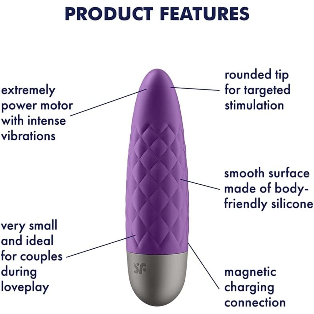 Satisfyer Violet Ultra Power Bullet 5 Waterproof Vibrator