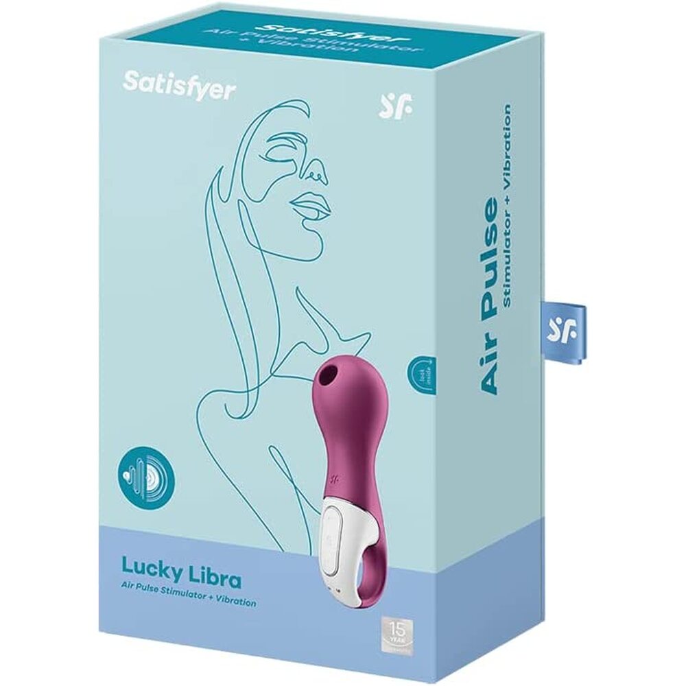 Satisfyer Purple Lucky Libra Air Pulse Stimulator and Vibrator