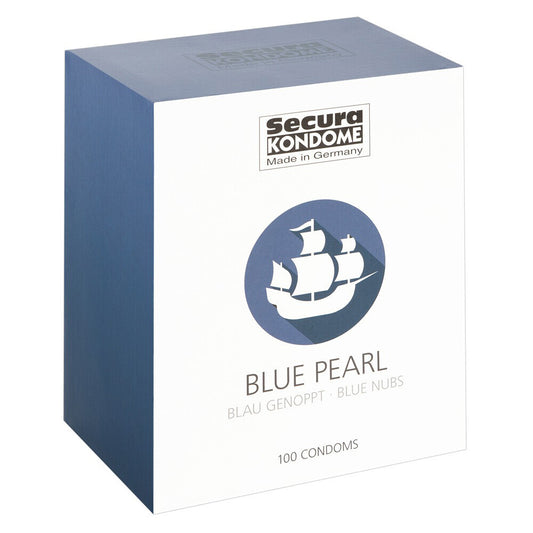 Secura Kondome Blue Pearl Stimulating Condoms x100