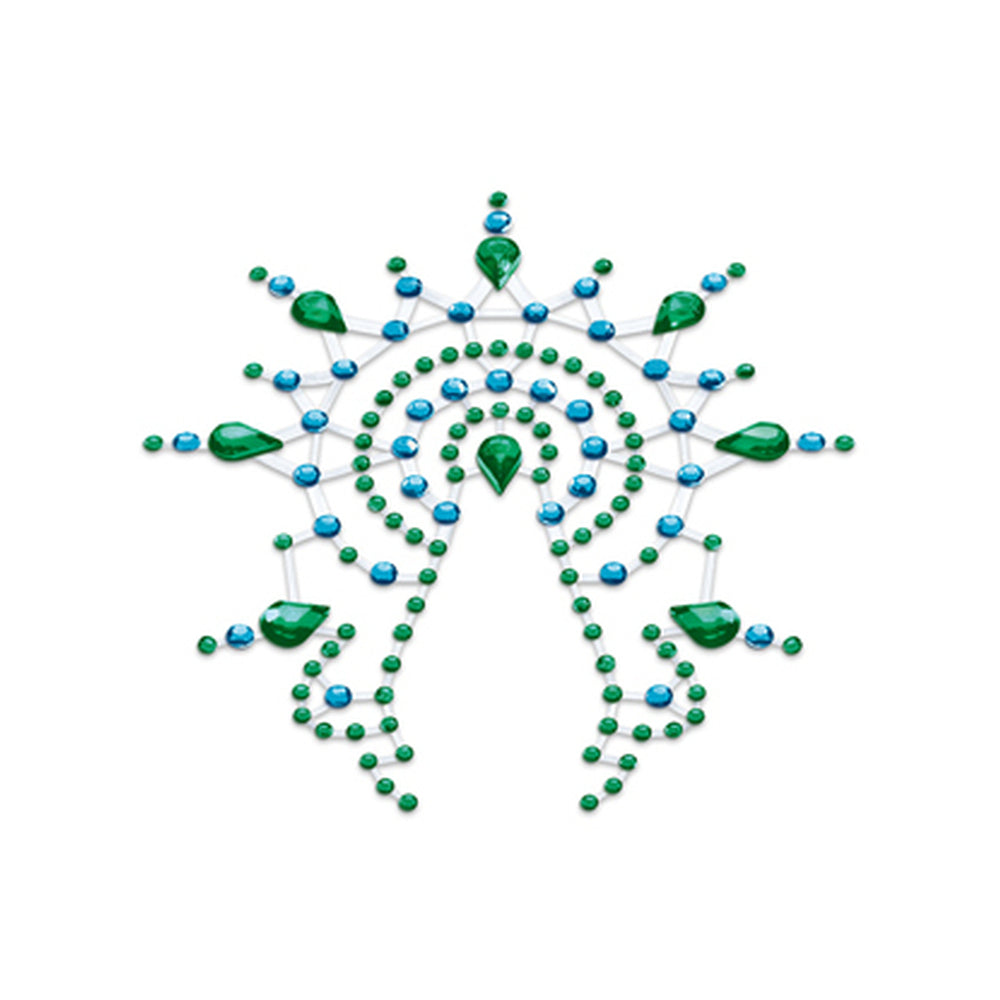 Petits Joujoux Green Crystal Nipple and Vagina Pasties