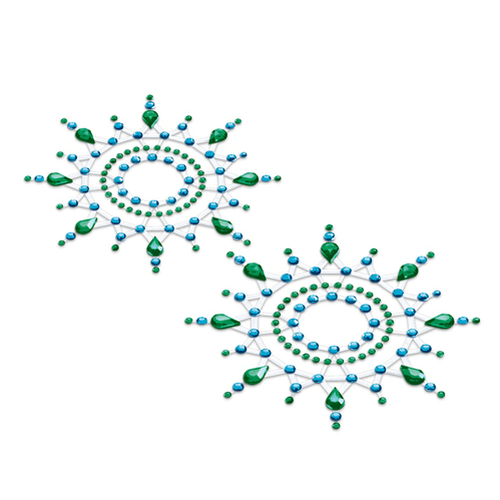Petits Joujoux Green Crystal Nipple and Vagina Pasties