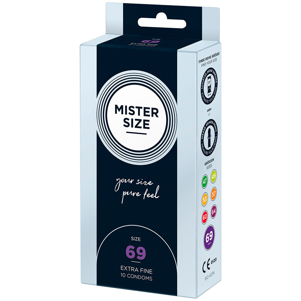MISTER SIZE 69mm Clear Pure Feel Condoms 10 Pack