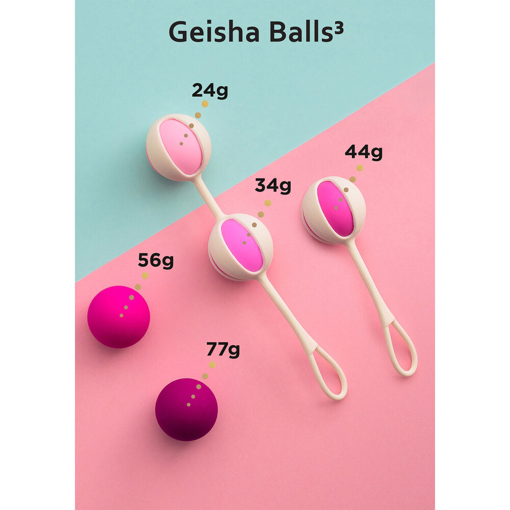 G Vibe Pink Geisha Balls3 with Multiple Weight Options