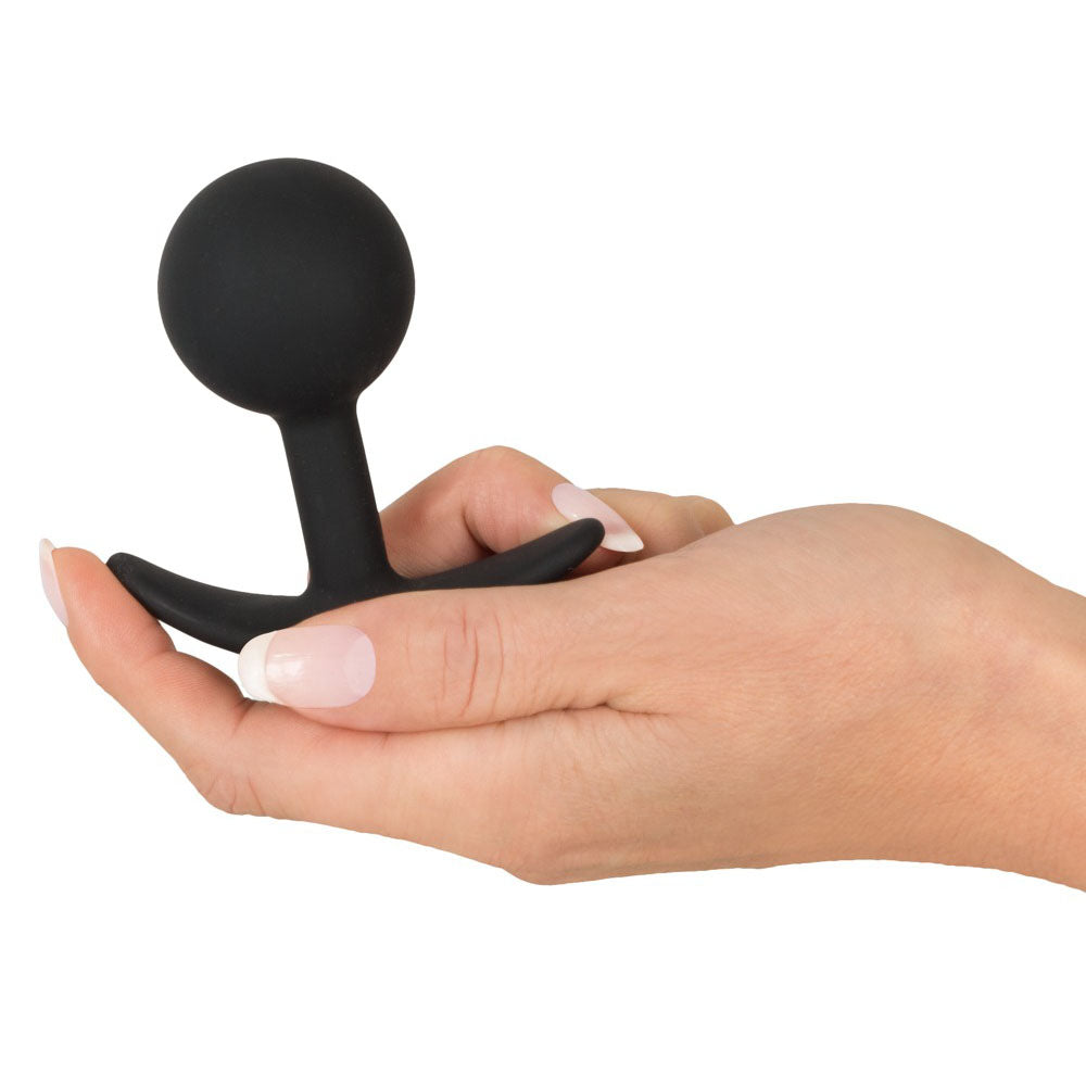 Pleasure Pulse Medium Butt Plug with Vibrating Inner Ball