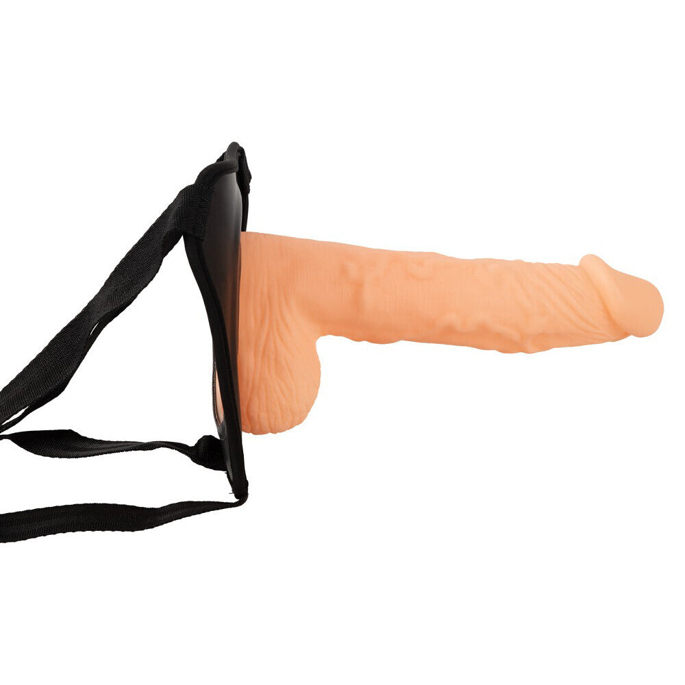 Euphoria Black Hollow Strap-On with Adjustable Harness