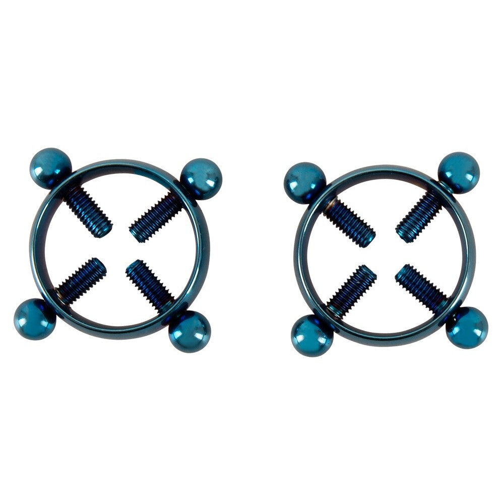 Bad Kitty Blue Nipple Clamps with Adjustable Intensity