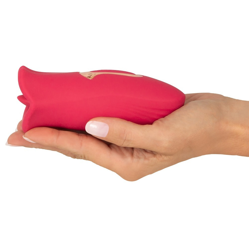 PleasurePro Pink Oral Stimulation Moving Lips Tongue Vibrator