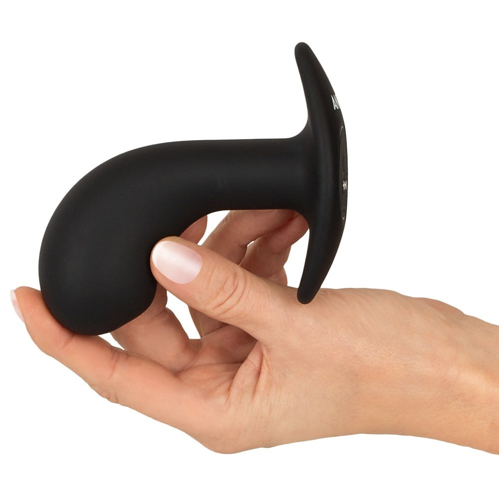 Big Head Silicone Blue Prostate Massager with 10 Vibration Modes