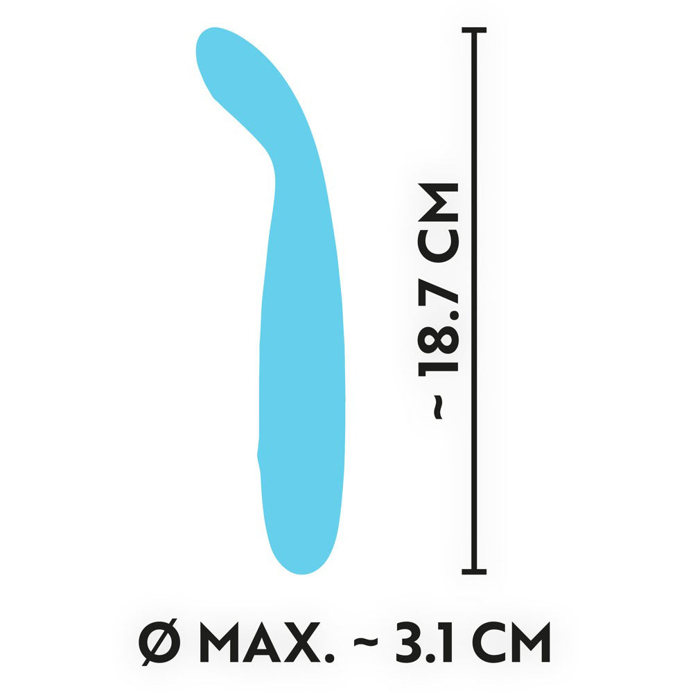 Cuties Blue Silk Touch Mini Vibrator Rechargeable Waterproof