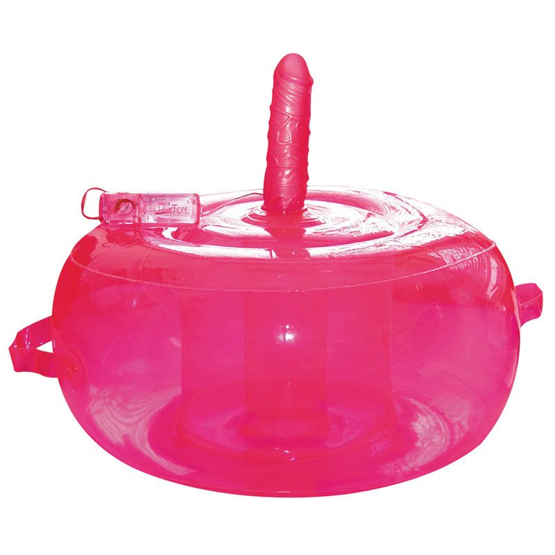 Silvia Saint Pink Inflatable Love Chair with Vibrator