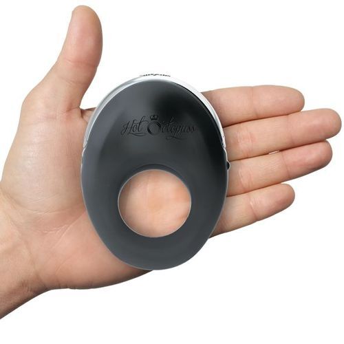 Hot Octopuss Black Atom Vibrating Cock Ring for Couples