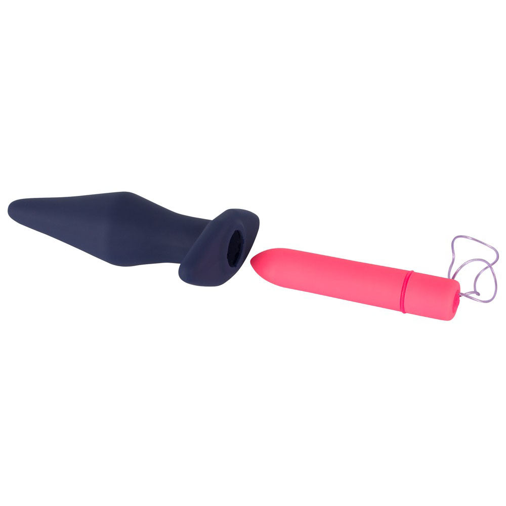 SilkTouch Black Rechargeable Remote Control Butt Plug