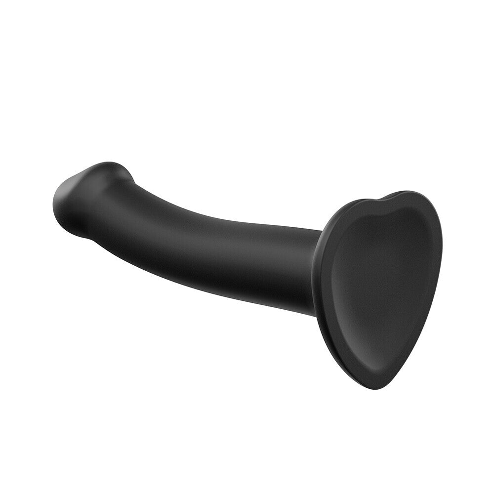 Strap On Me Black Silicone Dual Density Medium Dildo