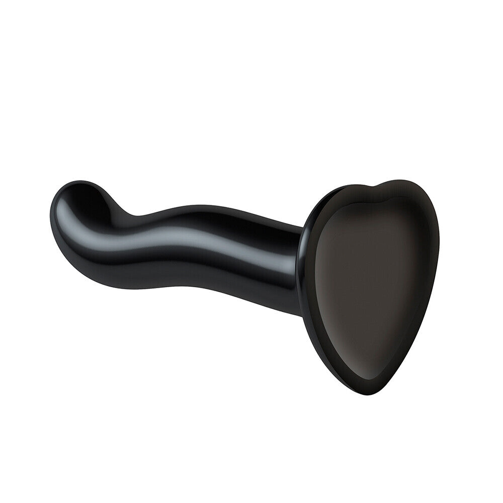 Strap On Me Black Medium Curved Dildo with Suction Cup