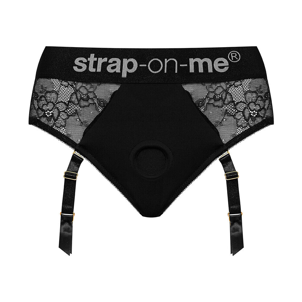 Strap On Me Black Lace Harness Lingerie Diva Medium