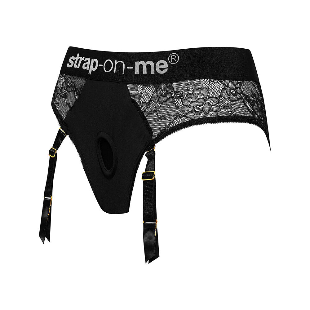 Strap On Me Black Lace Harness Lingerie XLarge Adjustable Straps