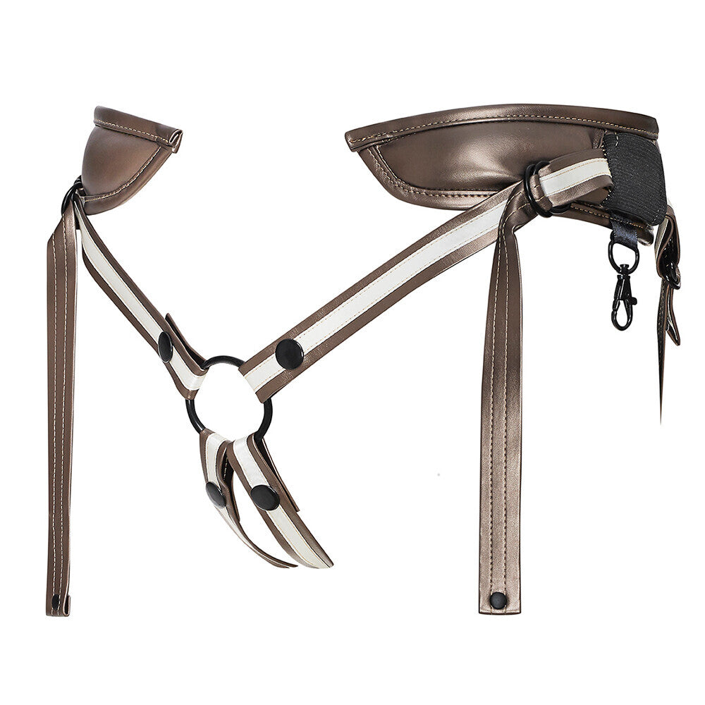 Strap On Me Black Leatherette Desirous Harness Adjustable Fit