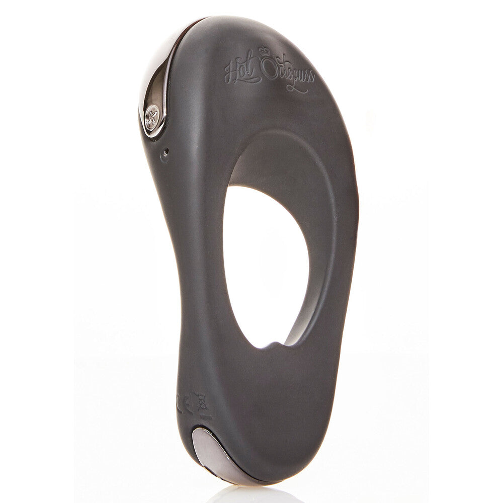 Hot Octopuss Black Atom Plus Dual Motor Vibrating Cock Ring