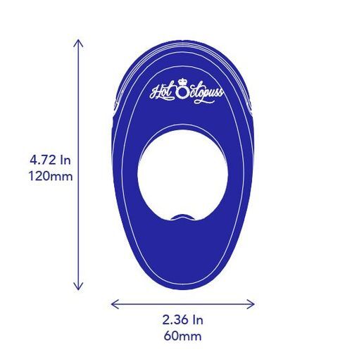 Hot Octopuss Black Atom Plus Dual Motor Vibrating Cock Ring