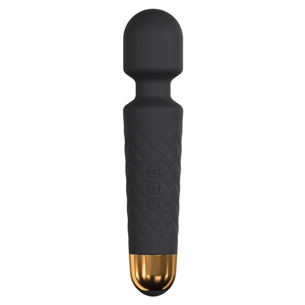 Dorcel Black Rechargeable Wanderful Wand with Waterproof Design