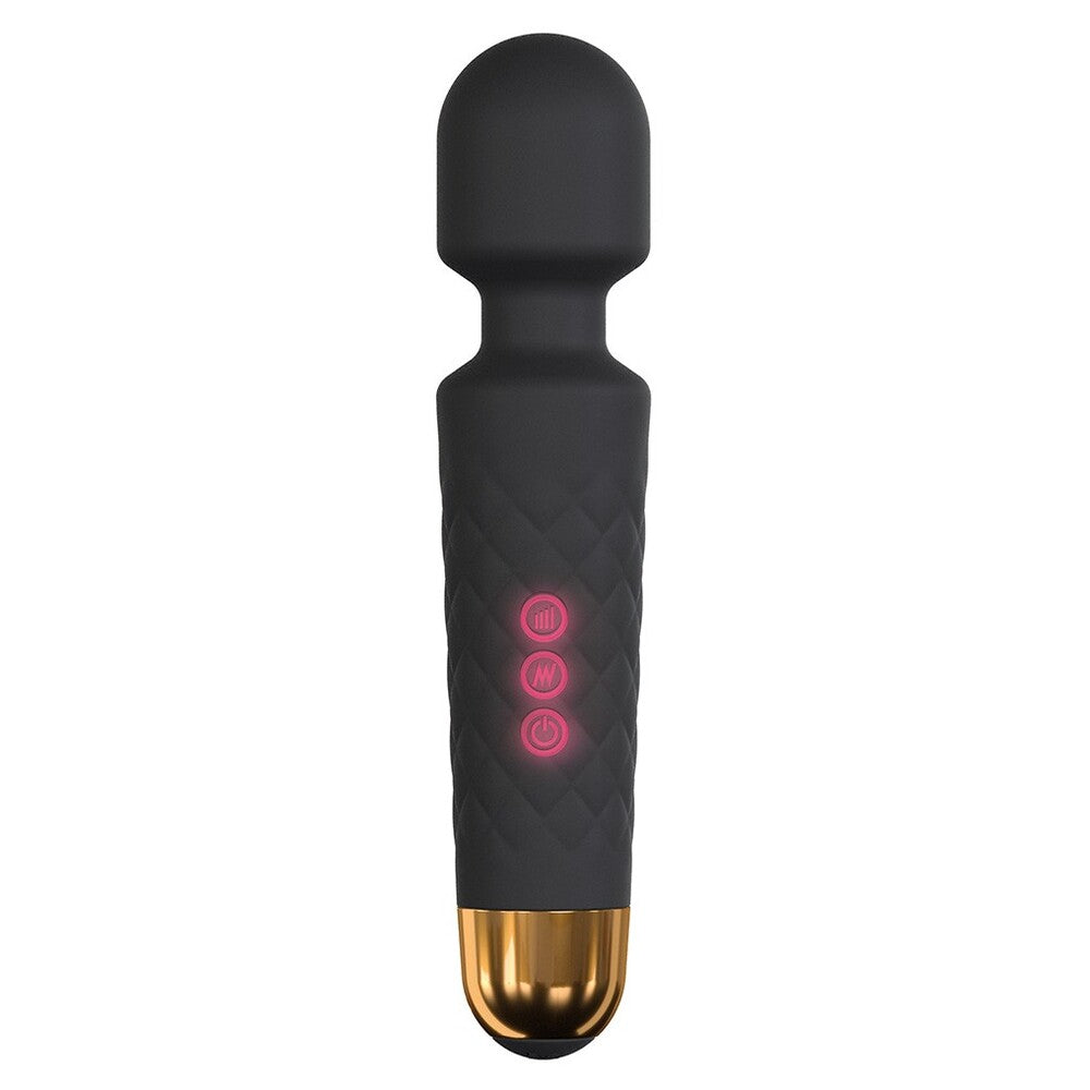 Dorcel Black Rechargeable Wanderful Wand with Waterproof Design