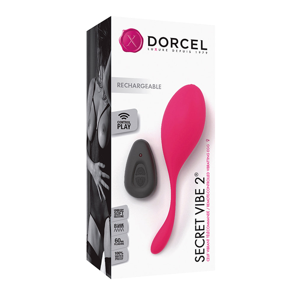 Dorcel Pink Secret Vibe 2 Waterproof Vibrating Egg