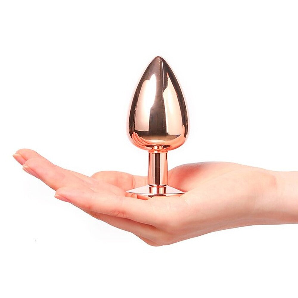 Dorcel Rose Gold Diamond Butt Plug Large for Temperature Play