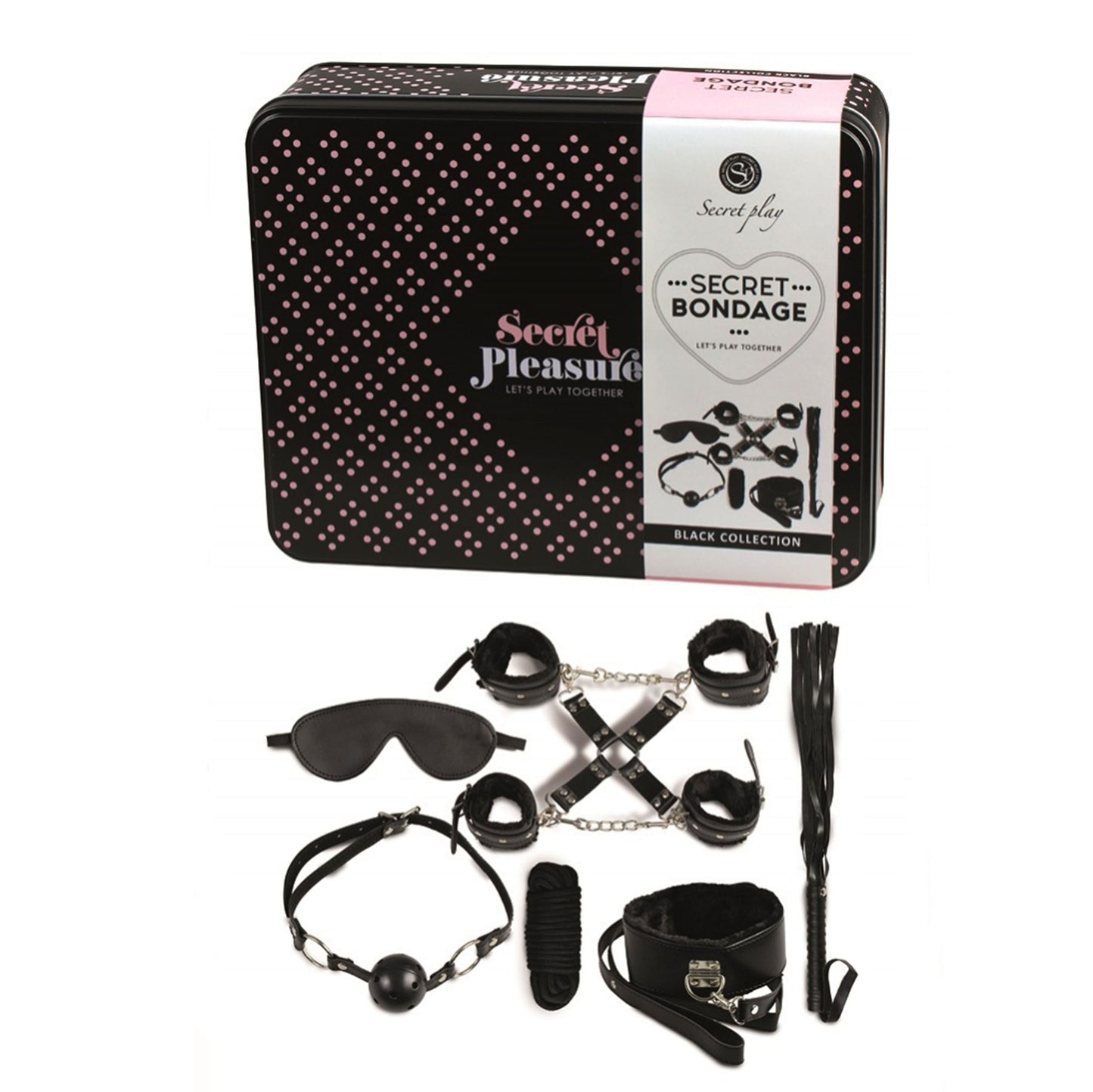 Various Toy Brands Secret Bondage Kit Black Collection