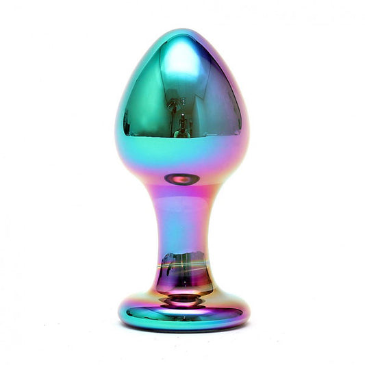 Melany Multi-Colored Glass Anal Dildo with Color Changing Design