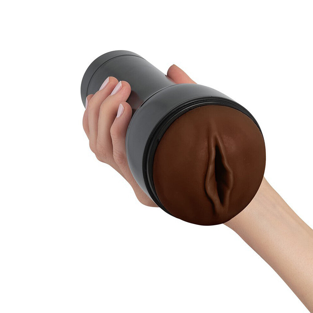 KIIROO Flesh Brown Realistic Feel Stroker with Spiral Ridge