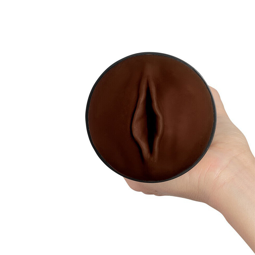 KIIROO Flesh Brown Realistic Feel Stroker with Spiral Ridge