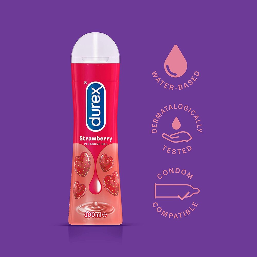 Durex Strawberry Water-Based Lubricant 100ml