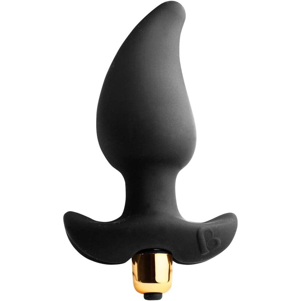 Rocks Off Black 7 Speed Extra Quiet Butt Quiver Vibrator
