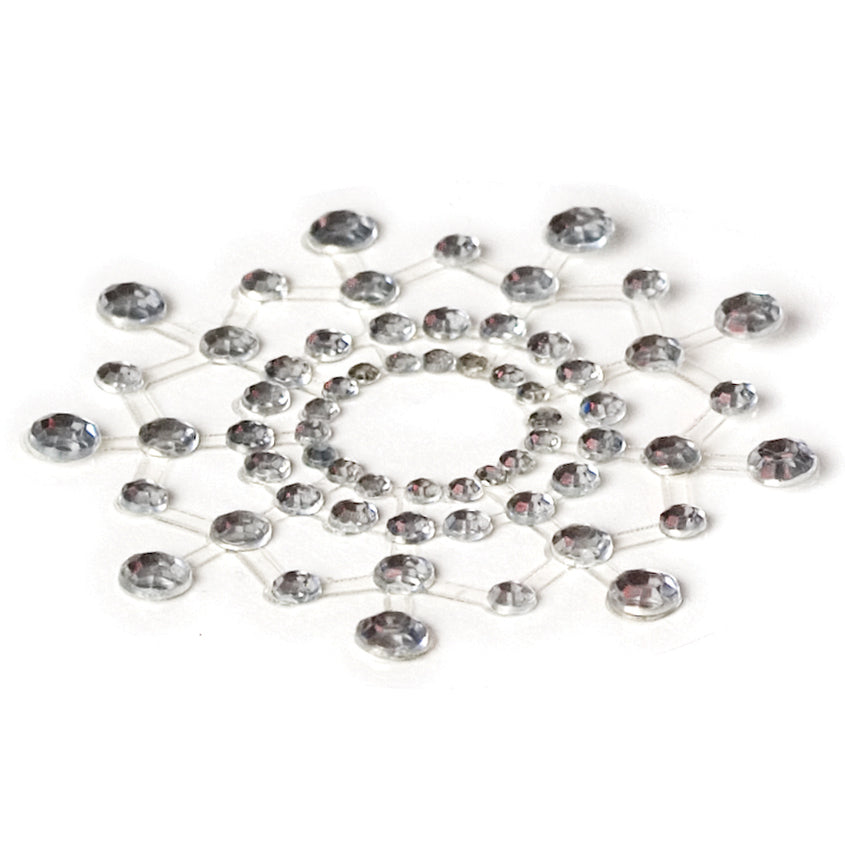 Bijoux Indiscrets Mimi Silver Rhinestone Pasties angled view