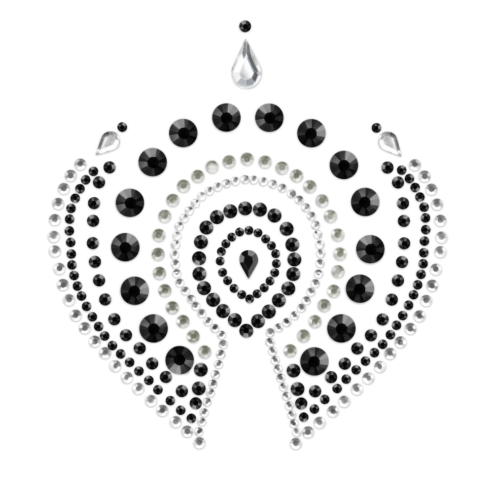 Bijoux Indiscrets Flamboyant Rhinestone Black Silver Jewellery design 1