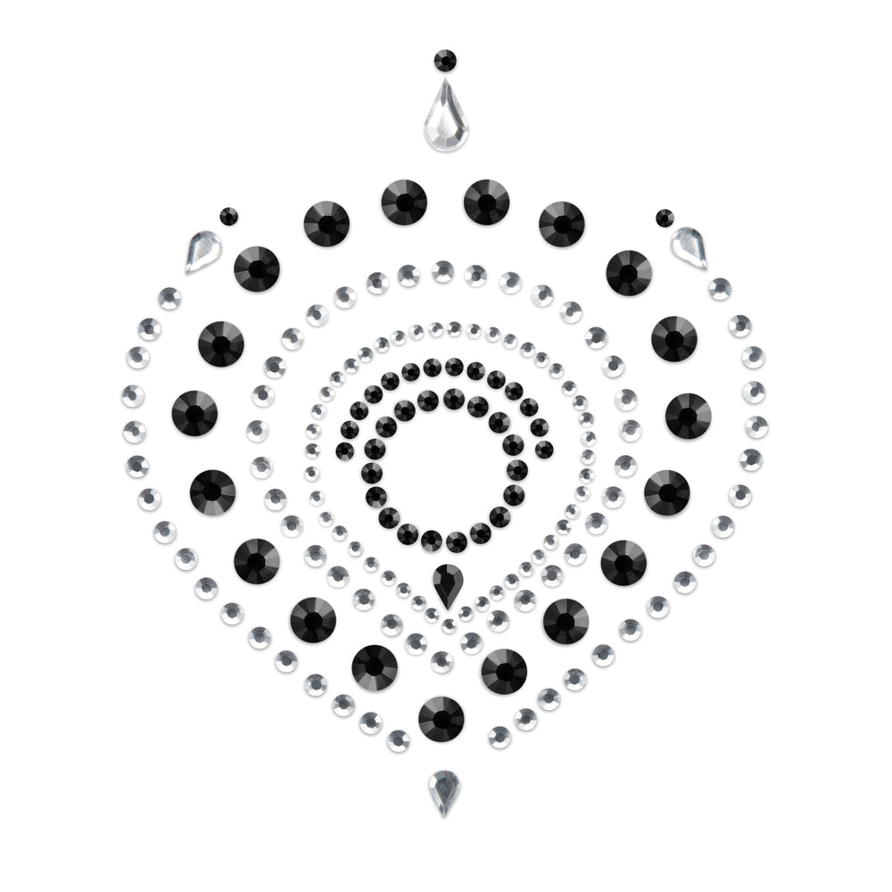 Bijoux Indiscrets Flamboyant Rhinestone Black Silver Jewellery design 2