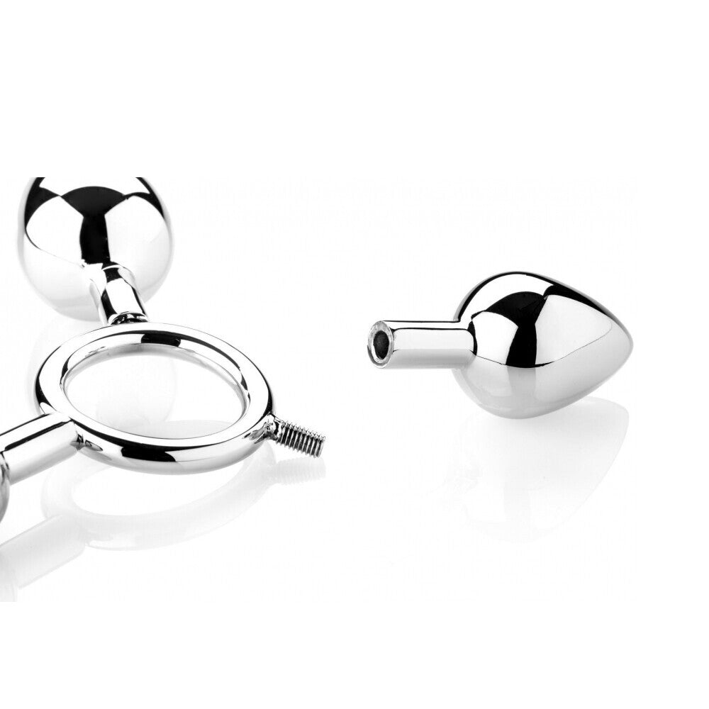 Pig Play Silver Metal Butt Plugs Set of Three Sizes